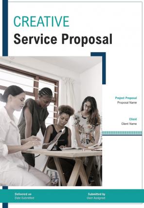 A4 creative service proposal template