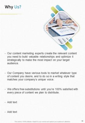 A4 digital content marketing proposal template