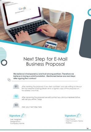 A4 e mail business proposal template