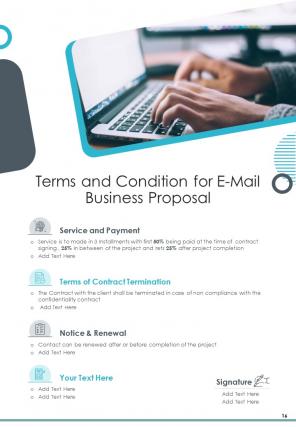 A4 e mail business proposal template