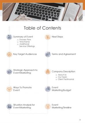 A4 event marketing proposal template