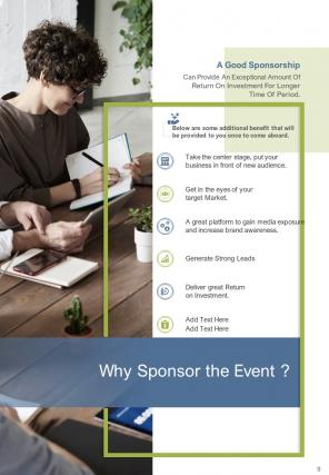 A4 event sponsorship proposal template