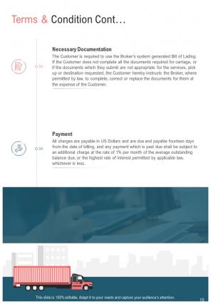 A4 freight forwarding business proposal template