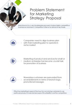 A4 marketing strategy proposal template
