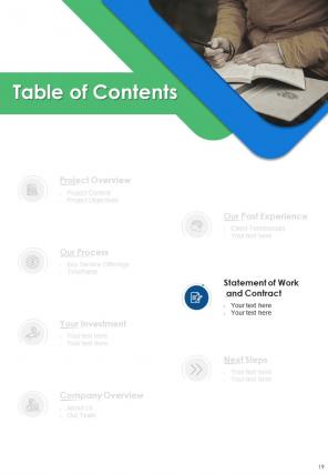 A4 online content writing proposal template
