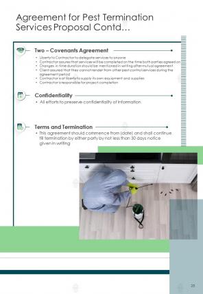 A4 pest termination services proposal template