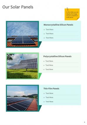 A4 solar rooftop project proposal template