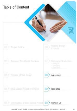 A4 web design proposal template