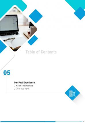 A4 website content writing proposal template