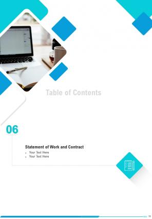 A4 website content writing proposal template