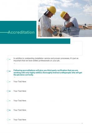 Accreditation Solar Proposal Template One Pager Sample Example Document
