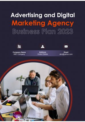 Advertising And Digital Marketing Agency Business Plan Pdf Word Document