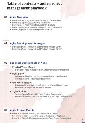 Agile Project Management Playbook Report Sample Example Document Researched Professional