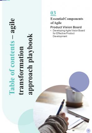 Agile Transformation Approach Playbook Report Sample Example Document Colorful Impressive