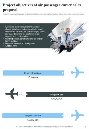 Air Passenger Career Sales Proposal Report Sample Example Document