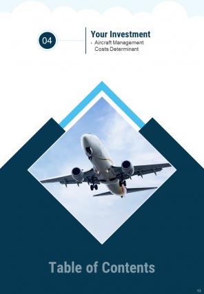 Aircraft management proposal example document report doc pdf ppt