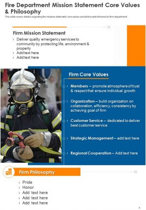 Annual report for fire department firm pdf doc ppt document report template