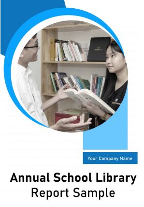 Annual school library report sample pdf doc ppt document report template