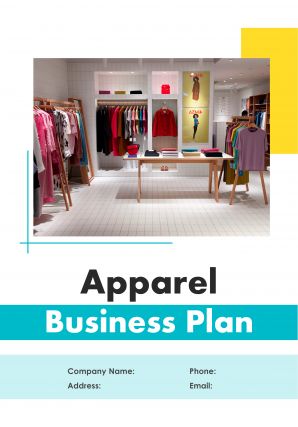 Apparel Business Plan Pdf Word Document