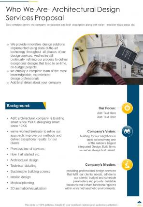 Architectural Design Services Proposal Example Document Report Doc Pdf ...