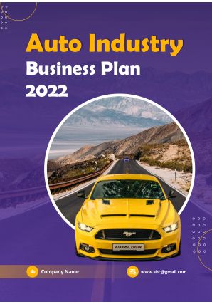 Auto Industry Business Plan Pdf Word Document