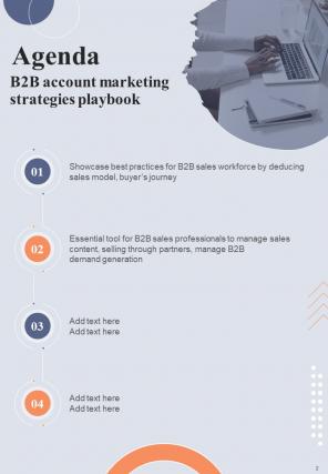 B2B Account Marketing Strategies Playbook Report Sample Example Document Unique Appealing