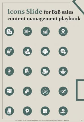 B2B Sales Content Management Playbook Report Sample Example Document Graphical Visual