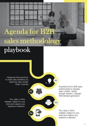 B2B Sales Methodology Playbook Report Sample Example Document Adaptable Idea