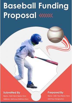 Baseball Funding Proposal Report Sample Example Document