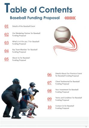 Baseball Funding Proposal Report Sample Example Document
