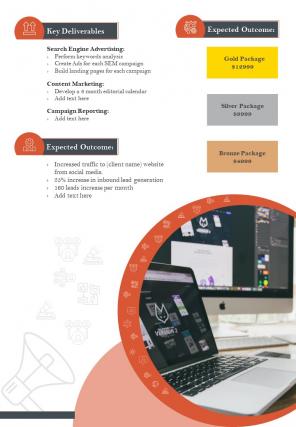 Bi fold advertising marketing campaign proposal document pdf ppt template one pager