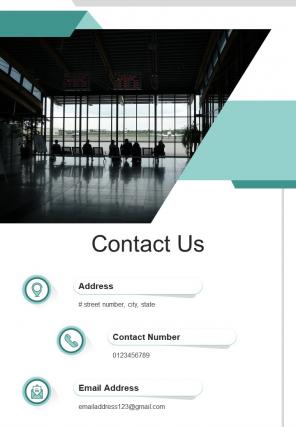 Bi fold brief for airport passengers policy document report pdf ppt template