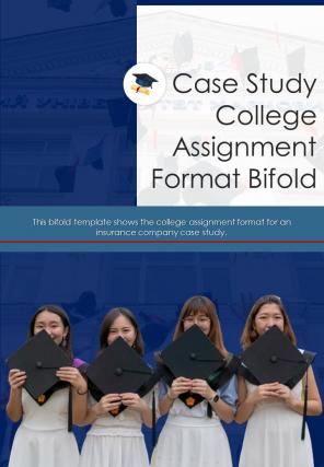 Bi fold case study college assignment format document report pdf ppt template one pager