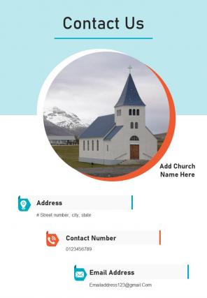 Bi fold church newsletter bulletin template document report pdf ppt one pager