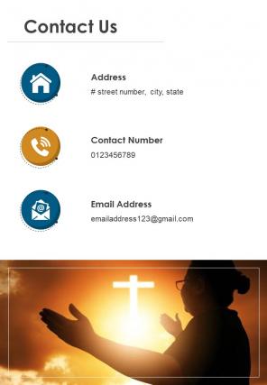 Bi fold church newsletter document report pdf ppt template one pager
