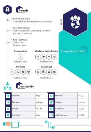 Bi fold cryptocurrency company networking document report pdf ppt template