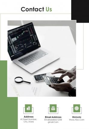 Bi fold financial advisor ads in magazine document report pdf ppt template