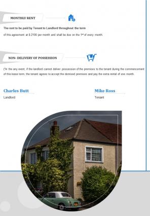 Bi fold for residential rental and lease agreement document report pdf ppt template one pager