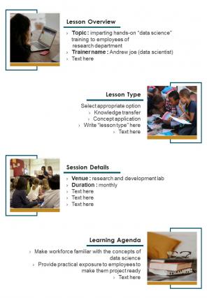 Bi fold monthly lesson plan template document report pdf ppt one pager