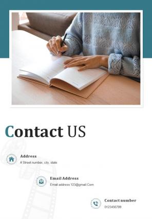 Bi fold opening scene creative writing document report pdf ppt template one pager