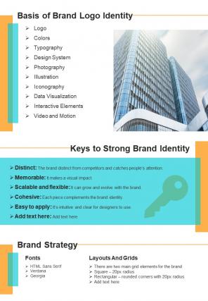 Bi fold team guidelines for branding summary document report pdf ppt template