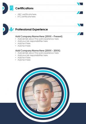 Bi fold technical engineer resume template document report pdf ppt one pager