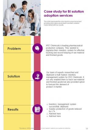 BI Solution Adaption Proposal Report Sample Example Document Image Template