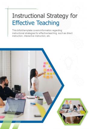 Bifold instructional strategy for effective teaching document report pdf ppt template one pager