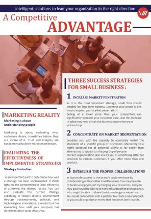 Bifold One Page Corporate Business Newsletter Presentation Report Infographic Ppt Pdf Document