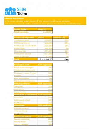 Big Movie Budget Excel Spreadsheet Worksheet Xlcsv XL Bundle V Big Movie Budget Excel Spreadsheet Worksheet Xlcsv XL Bundle