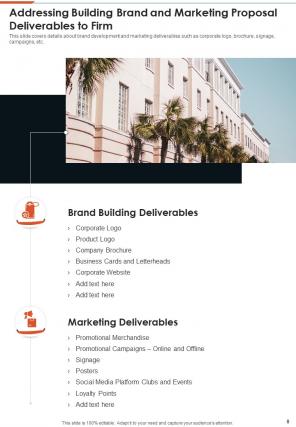 Building Brand And Marketing Proposal Example Document Report Doc Pdf Ppt