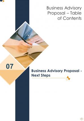 Business advisory proposal sample document report doc pdf ppt