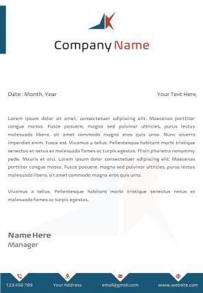 Business enterprise letterhead design template