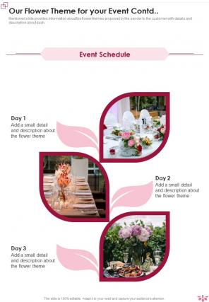 Business Proposal For Event Floral Company Report Sample Example Document